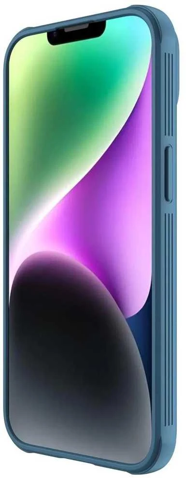 Nillkin CamShield Pro Apple iPhone 14 Plus Armored Camera Protector dėklas telefonui mėlynos spalvos