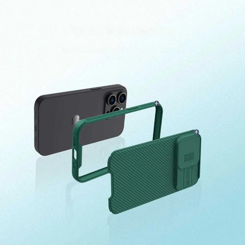 Dėklas Nillkin CamShield Pro Apple iPhone 14 Pro Max žalias