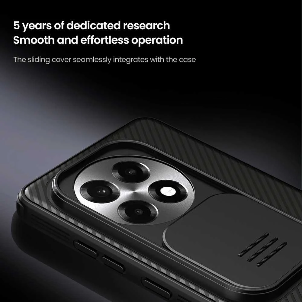 Nillkin CamShield PRO Hard Case skirta OnePlus 13R dėklas telefonui juodos spalvos