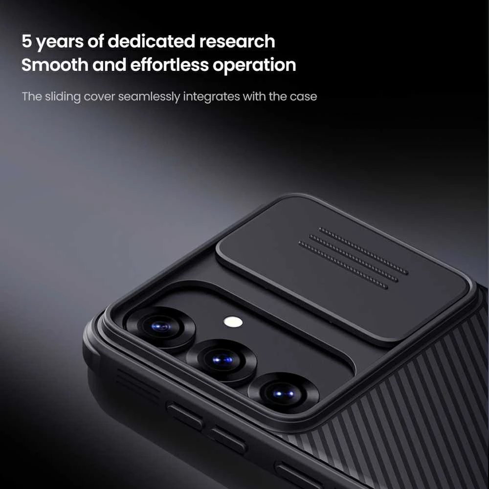 Nillkin CamShield PRO Hard Samsung Galaxy S25 Plus dėklas telefonui juodos spalvos