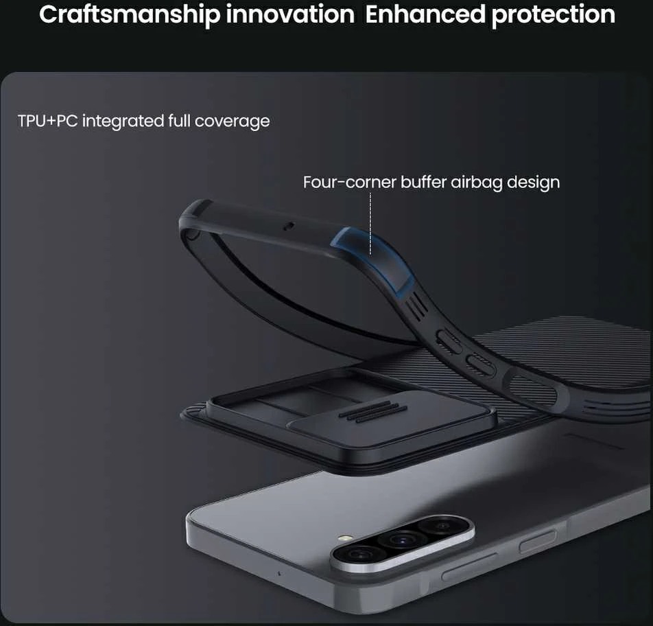 Nillkin CamShield PRO Hard Samsung Galaxy A26 5G dėklas telefonui mėlynos spalvos
