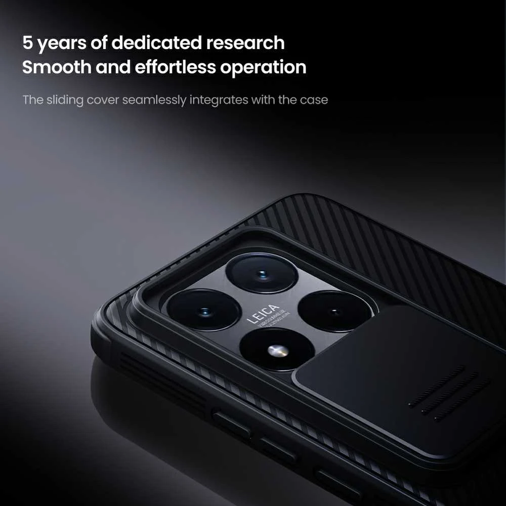 Nillkin CamShield PRO Hard Xiaomi 14T dėklas telefonui juodos spalvos