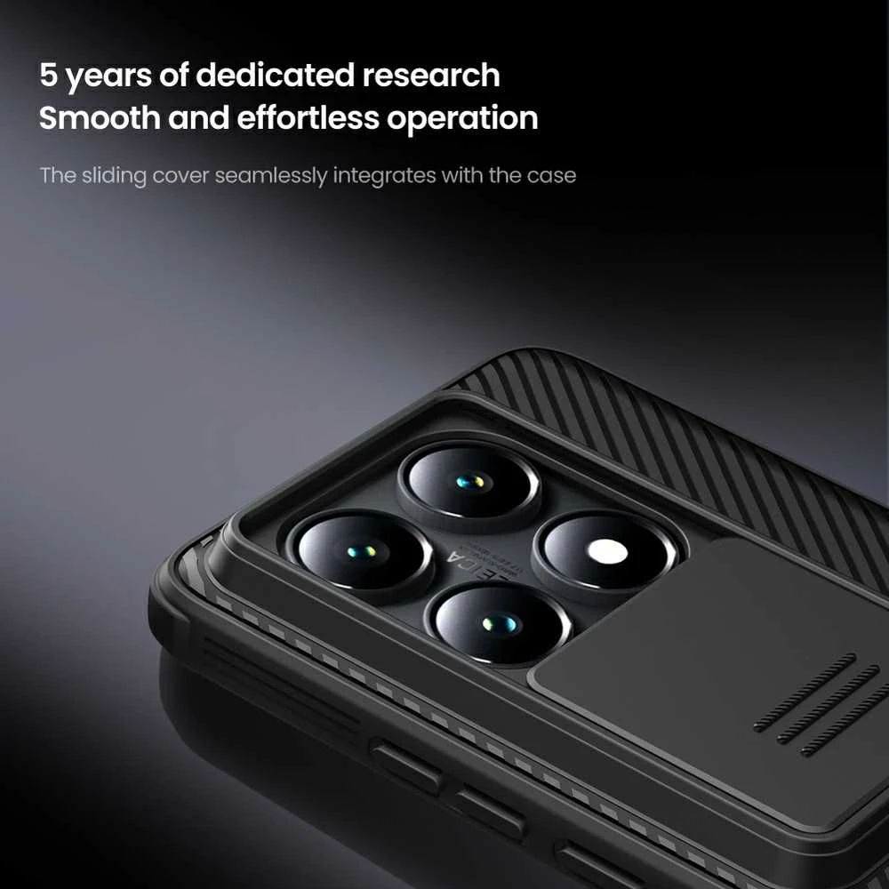 Nillkin CamShield PRO Hard Xiaomi 14T Pro dėklas telefonui juodos spalvos