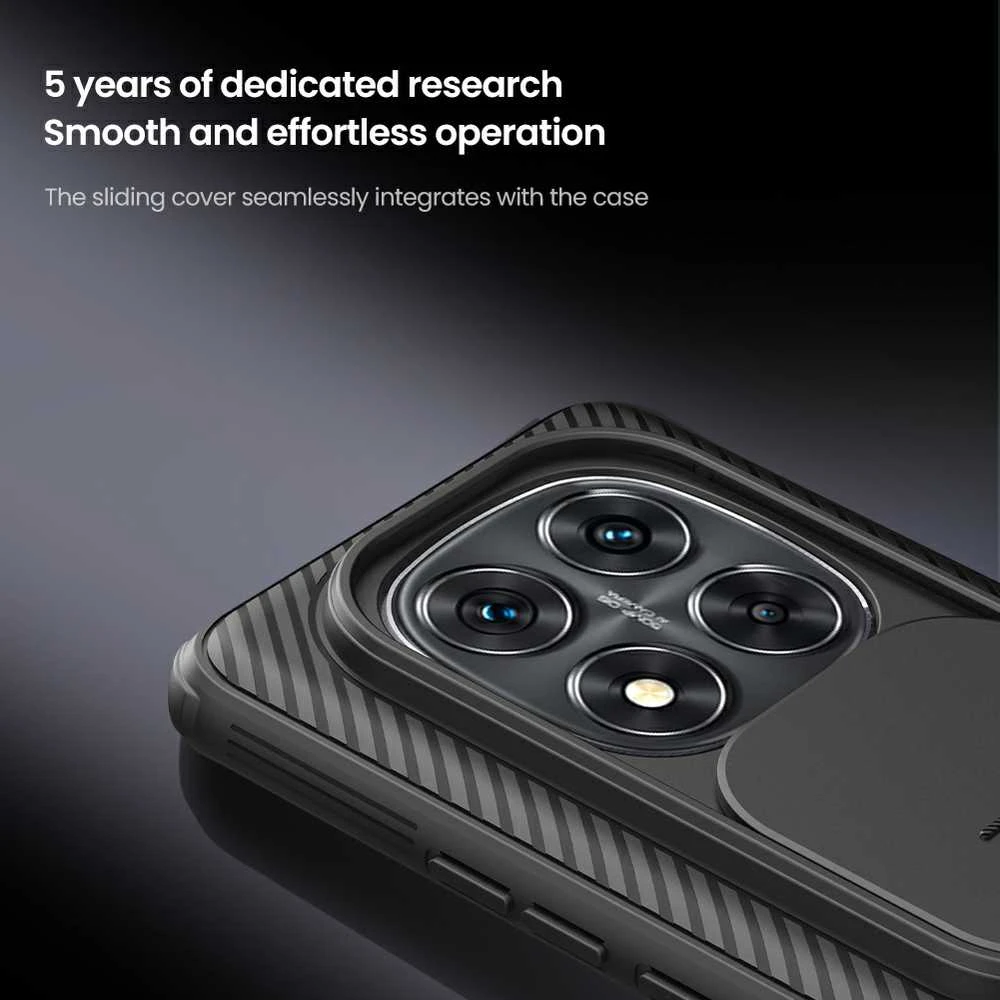 Nillkin CamShield PRO Hard Xiaomi Redmi Note 14 Pro+ 5G dėklas telefonui juodos spalvos