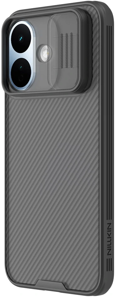 Nillkin CamShield PRO kietas dėklas, skirtas Xiaomi Redmi Note 17 Pro 5G, skaidrus juodas
