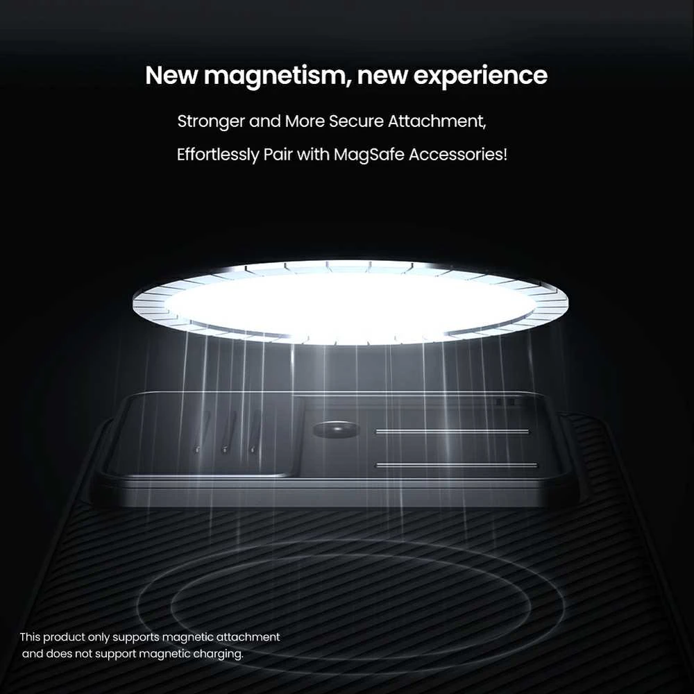 Nillkin CamShield PRO Magnetic Hard dėklas skirtas Poco X7 Pro 5G juodos spalvos