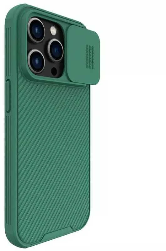Dėklas Nillkin CamShield Pro Apple iPhone 14 Pro žalias
