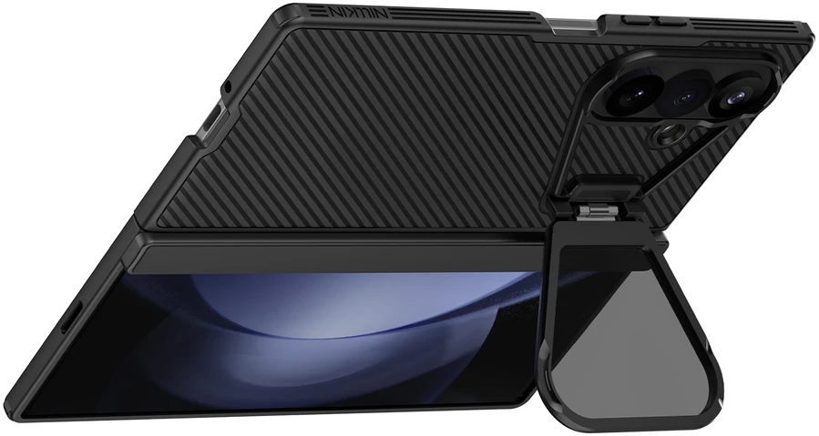 Nillkin CamShield Prop Magnetic (skaidrus Lens) dėklas skirtas Samsung Galaxy Z Fold 8 Ultra juodos spalvos