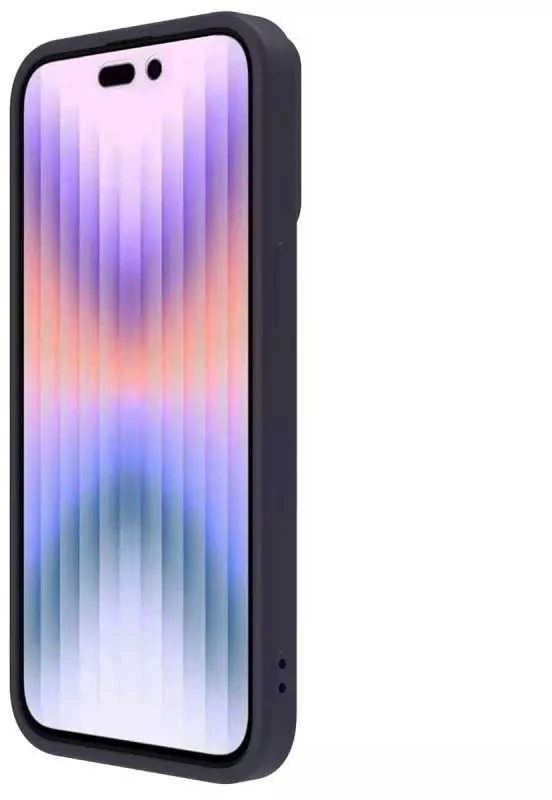 Dėklas Nillkin CamShield Silky Silicone Apple iPhone 15 Pro tamsiai violetinis