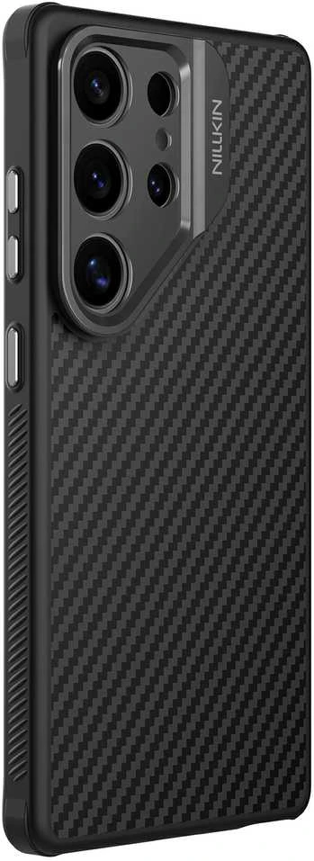Nillkin CarboProp Aramid Magnetic dėklas skirtas Samsung Galaxy S25 Ultra juodos spalvos