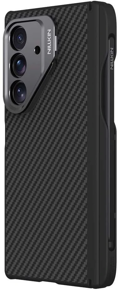 Nillkin CarboProp Aramid Magnetic Pen Slot dėklas skirtas Samsung Galaxy Z Fold 7 juodos spalvos