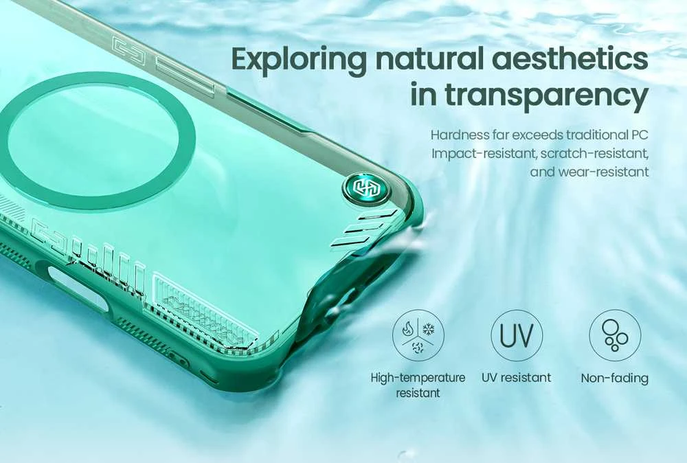 Nillkin Iceblade Prop Magnetic Apple Apple iPhone 16 dėklas telefonui juodos spalvos