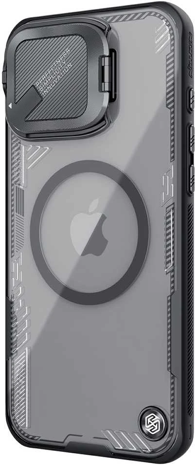 Nillkin Iceblade Prop Magnetic Apple iPhone 16 Pro Max dėklas telefonui juodos spalvos