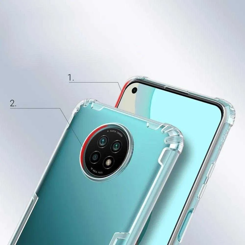 Dėklas NILLKIN NATURE CASE XIAOMI REDMI NOTE 9T / NOTE 9T 5G TRANSPARENT
