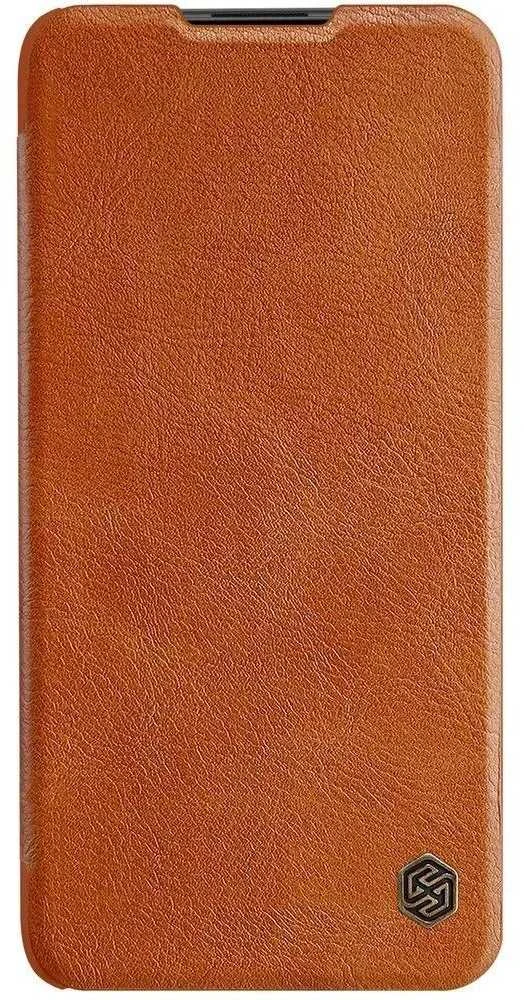 Nillkin Qin leather holster Xiaomi Redmi Note 9T 5G dėklas telefonui rudos spalvos