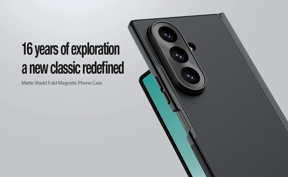 Nillkin Super Frosted FOLD Magnetic Back dėklas skirtas Samsung Galaxy Z Fold 8 Ultra juodos spalvos