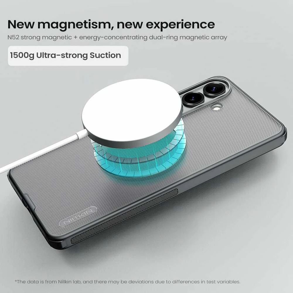 Nillkin Super Frosted PRO Magnetic dėklas skirtas Samsung Galaxy S26+ Transparent Juodas