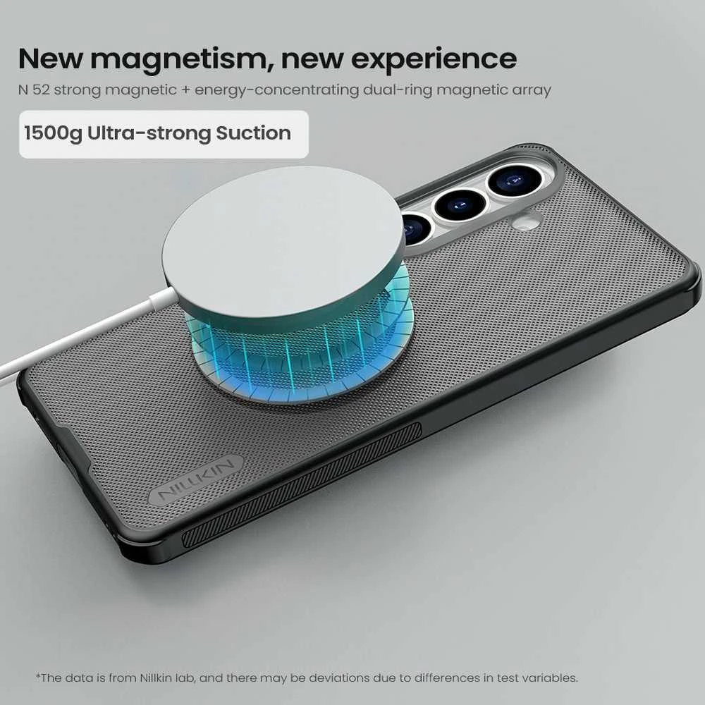 Nillkin Super Frosted PRO Magnetic dėklas skirtas Samsung Galaxy S26 Transparent Juodas
