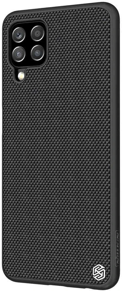 Nillkin Textured durable reinforced with gel frame and nylon back Samsung Galaxy A22 4G dėklas telefonui juodos spalvos