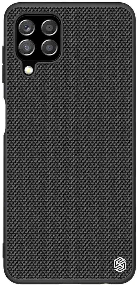 Nillkin Textured durable reinforced with gel frame and nylon back Samsung Galaxy A22 4G dėklas telefonui juodos spalvos