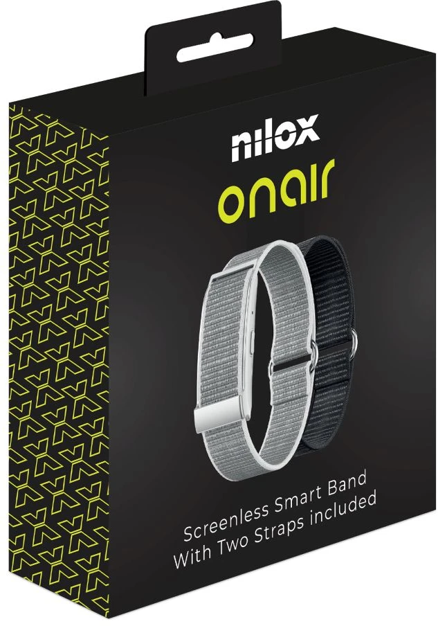 Nilox ONAIR Screenless Band Sidabrinis/Juodas