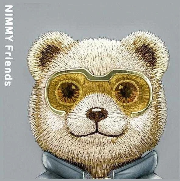 Nimmy Apple iPhone 15 Pro Max 6.7" dėklas telefonui pilkos spalvos Cool&Cute 2.0 Bear