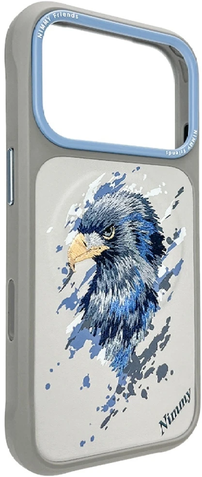 „Nimmy Eagle MagSafe“ dėklas, skirtas „iPhone 17 Pro Max“ – pilkas