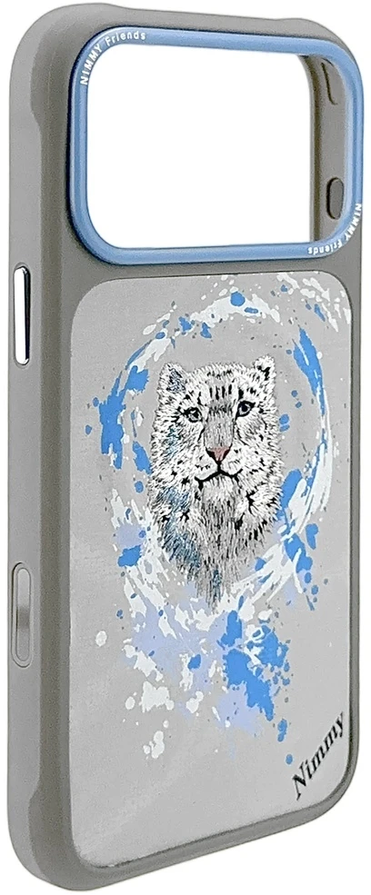 „Nimmy Pantera MagSafe“ dėklas, skirtas „iPhone 17 Pro“ – šviesiai pilkas