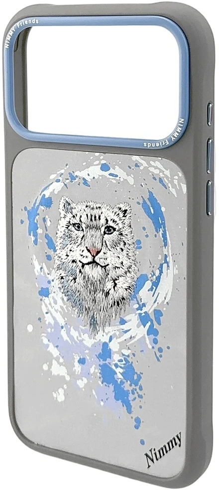„Nimmy Pantera MagSafe“ dėklas, skirtas „iPhone 17 Pro“ – šviesiai pilkas