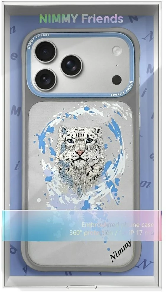 „Nimmy Pantera MagSafe“ dėklas, skirtas „iPhone 17 Pro“ – šviesiai pilkas
