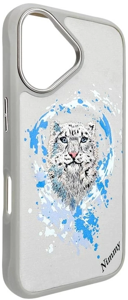 Nimmy Panther MagSafe dėklas Apple iPhone 16 light pilkos spalvos