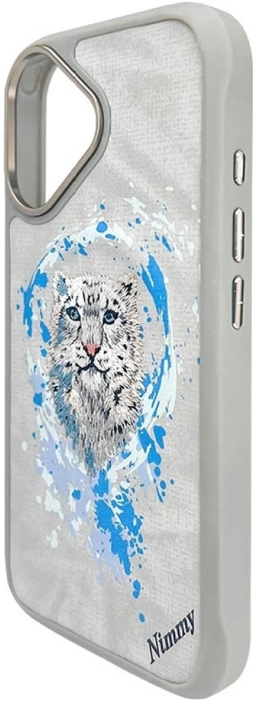 Nimmy Panther MagSafe dėklas Apple iPhone 16 light pilkos spalvos