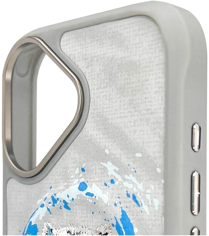 Nimmy Panther MagSafe dėklas Apple iPhone 16 light pilkos spalvos