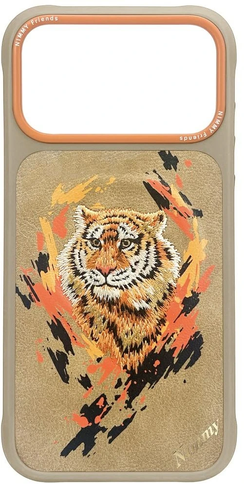 „Nimmy Tiger MagSafe“ dėklas, skirtas „iPhone 17 Pro“ – šviesiai rudas