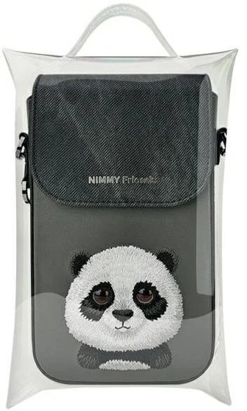 Nimmy telefono krepšys juodas Big Eyed Pet 2.0 Panda