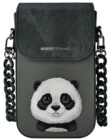 Nimmy telefono krepšys juodas Big Eyed Pet 2.0 Panda
