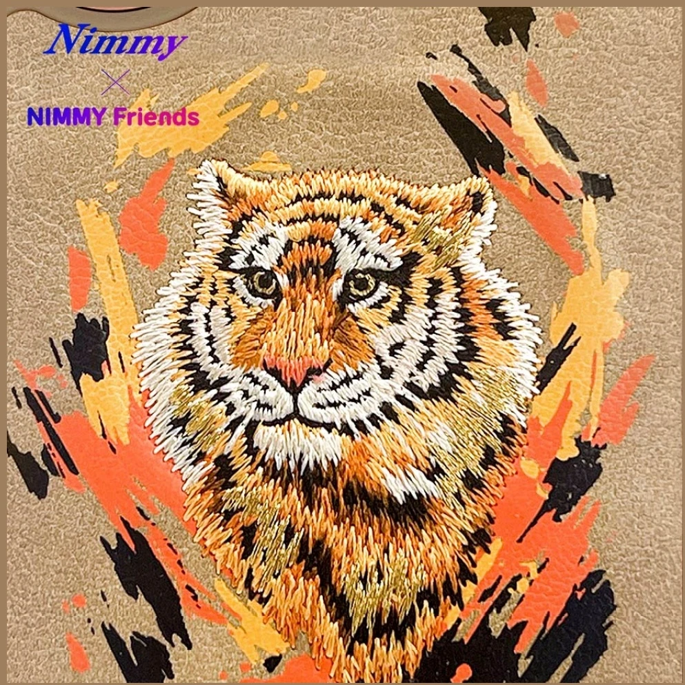 Nimmy Tiger MagSafe dėklas Apple iPhone 16 light rudos spalvos