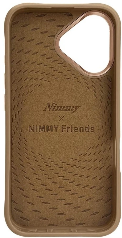 Nimmy Tiger MagSafe dėklas Apple iPhone 16 light rudos spalvos