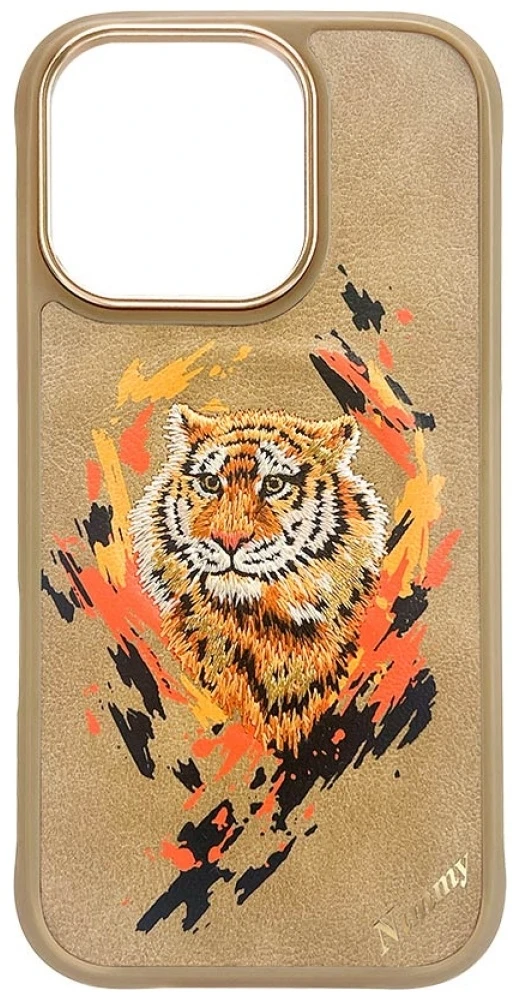 Nimmy Tiger MagSafe dėklas Apple iPhone 16 Pro light rudos spalvos
