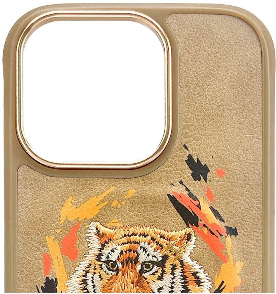 Nimmy Tiger MagSafe dėklas Apple iPhone 16 Pro light rudos spalvos