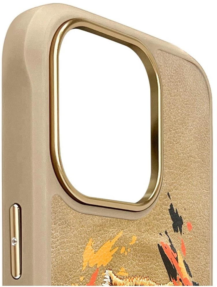 Nimmy Tiger MagSafe dėklas Apple iPhone 16 Pro light rudos spalvos