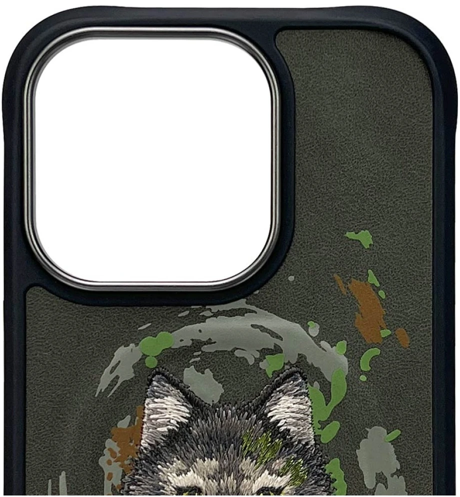 Nimmy Wolf MagSafe dėklas Apple iPhone 16 Pro pilkos spalvos
