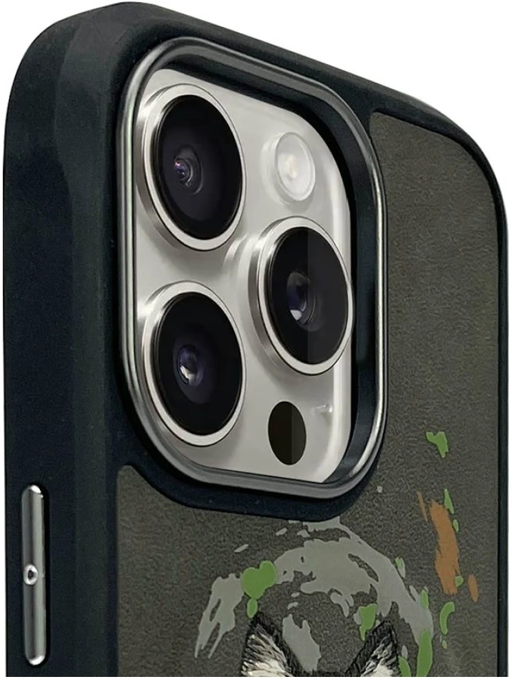 Nimmy Wolf MagSafe dėklas Apple iPhone 16 Pro pilkos spalvos