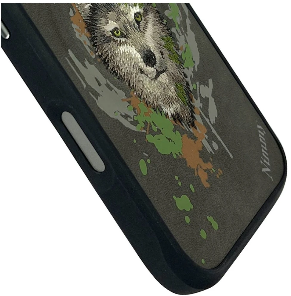Nimmy Wolf MagSafe dėklas Apple iPhone 16 Pro pilkos spalvos