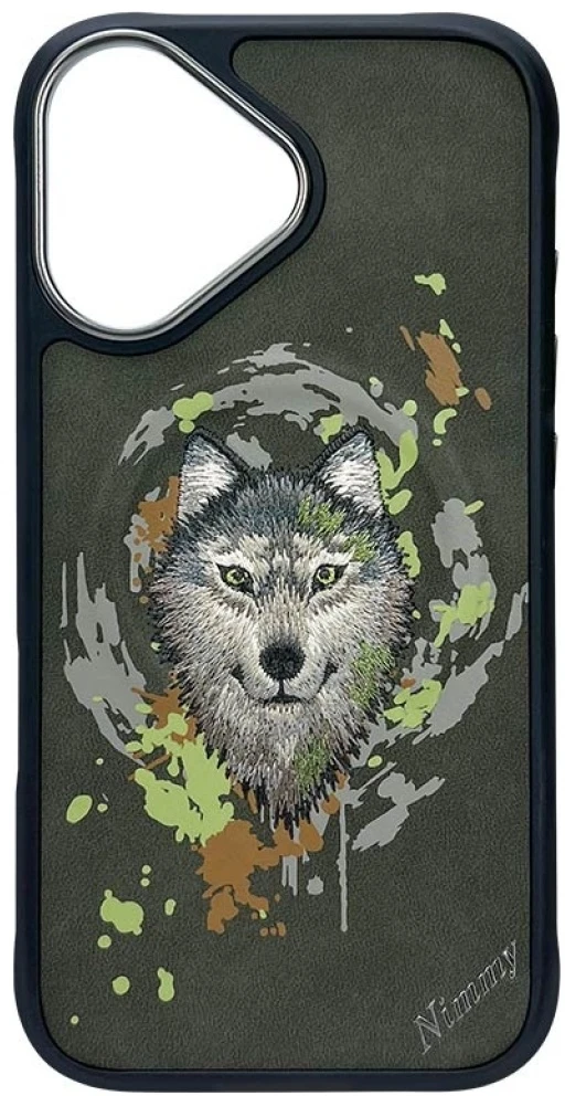 Nimmy Wolf MagSafe dėklas Apple iPhone 16 pilkos spalvos