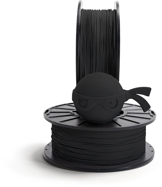 NinjaTek Chinchilla juodas 3D siūlas ant ritės