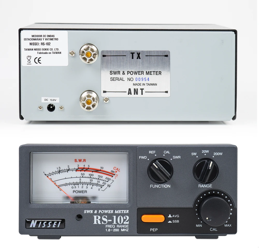 Nissei RS-102 SWR 1,8–200 MHz vatmetras 0–200 W PNI reflektometras