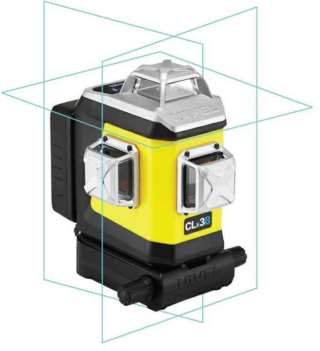 Kryžminis lazerinis nivelyras Nivel System CLX3B; mėlynas