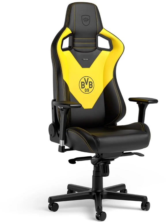 Žaidimų kėdė Noblechairs EPIC Borussia Dortmund Edition PU-Leather Gaming Chair