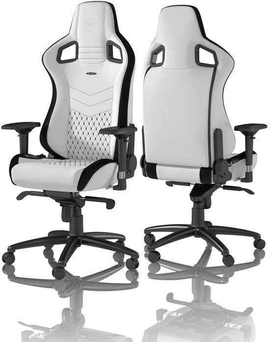 Žaidimų Kėdė noblechairs EPIC Baltas/Juodas PU Leather (Baltai Juoda PU Oda)